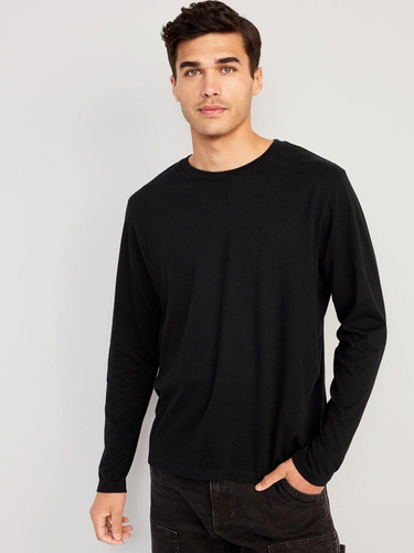 Polera Hombre Old Navy Manga Larga Negro