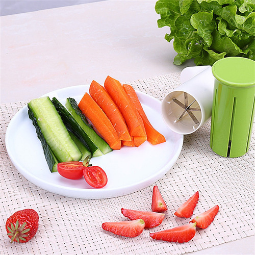 Divisor De Pepinos X Kitchen Para Cortar Zanahorias Y Fresas Color As Show