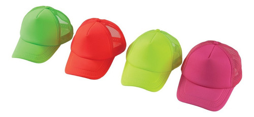 Gorra Trucker Fluo Color Rosa