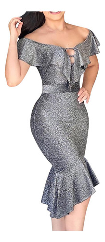 Vestido De Mujer, Estilo Veraniego, Bodycon, Escote En