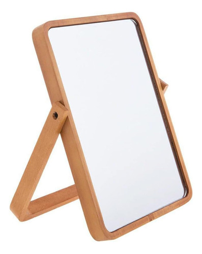 Mokoze Espejo Rectangular De Madera Para Escritorio O Pared,