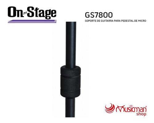 On Stage Soporte De Guitarra Para Pedestal De Micrófono