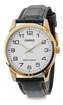 Comprar Relógio pulseira Casio Enticer MTP-V001GL-7BUDF Pulseira De Couro Preta, Caixa Dourado
