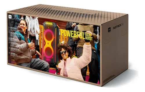 Parlante JBL JBL Partybox 710 portátil con bluetooth waterproof negro