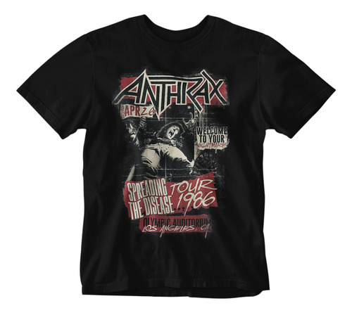 Camiseta Thrash Metal Anthrax C2
