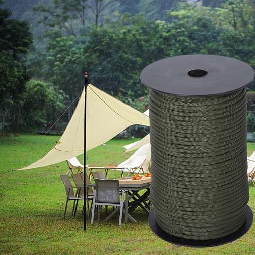 Paracord Cuerda Para Acampar Supervivencia Verde Oscuro