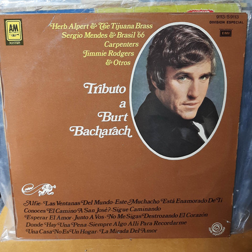 Vinilo Tributo A Burt Bacharach Alpert Mendes Carpenters Si3