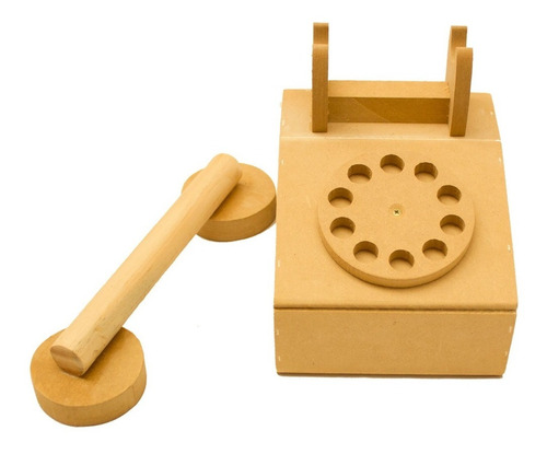Telefono Vintage Juguete Jugar Fibrofacil Retro Deco Niños