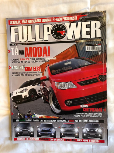 Revista Fullpower Nº 114 - Saveiro Uno Mini Cooper Subaru
