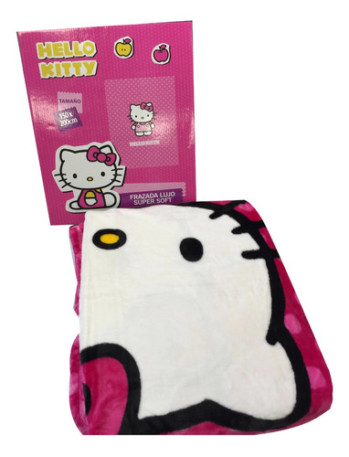 Frazada Manta Hello Kitty Súper Soft En Caja 1 Plaza 150x200