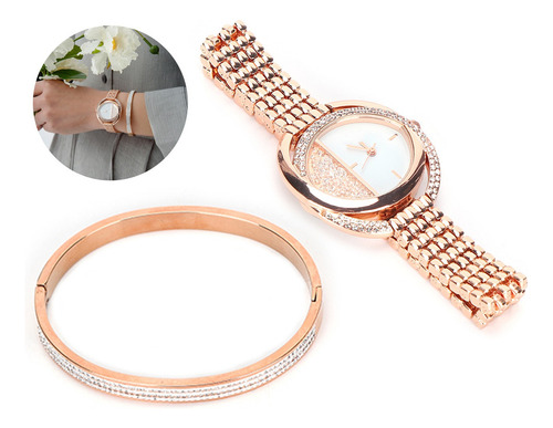 Juego De Relojes, Pulseras Y Joyas Para Mujer, Movimiento De