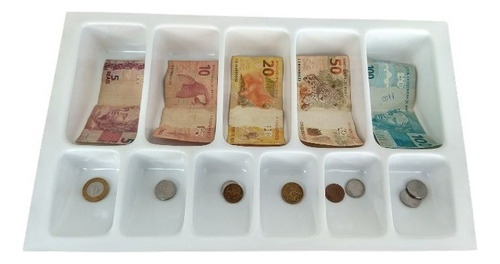 Divisor de dinero, créditos, monedas, cajón de billetes, Pn13 | Bco