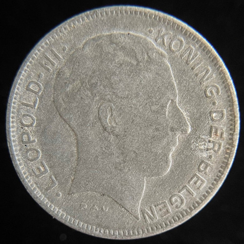 Belgica, 5 Francs, 1941. Leopoldo Ill. Il Guerra. Vf++