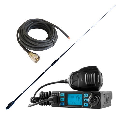 Radio Px Rp-50 80 Canais + Antena Argentina + Cabo 5,5m Rg58