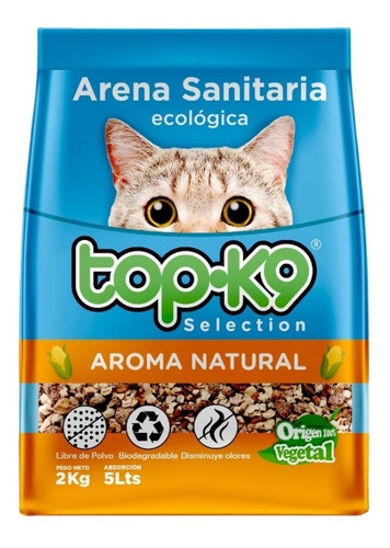 Arena Ecologica Gato Top K9 20 Kg / Catdogshop