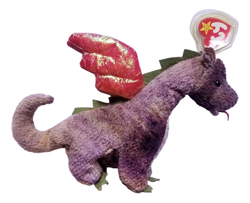 Dragon Scorch Figura Beanie Babies Ty Peluche Original 1998