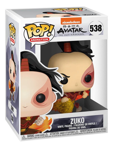 Zuko Figura Avatar The Last Air Bender Funko Animation
