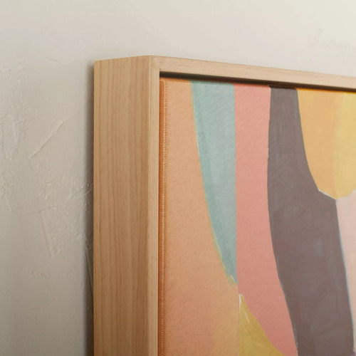 Juego De 2 Obras De Arte De Pared Enmarcadas Con Formas Y Líneas De 18 X 24 Pulgadas