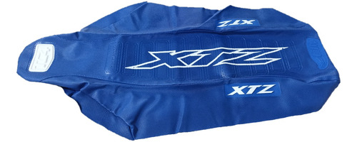 Funda De Asiento Tc4 Yamaha Xtz 125 Azul Estampado Xtz