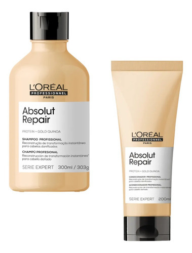  Shampoo E Cond. Recostrução Capilar Loreal Absolut Repair