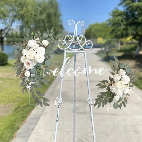 Respaldo De Silla En Forma De X, Diseño De Flores, Ramo De F