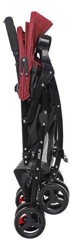Coche De Paseo Bebe Felcraft Atilia Color Rojo Chasis Negro