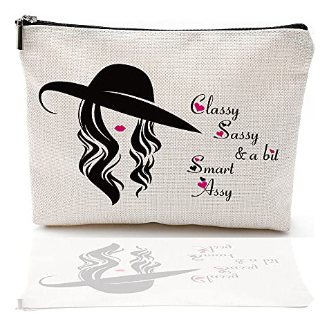 Heshengzaixian Inspirador Citas Bolsa De Maquillaje, 4sktc