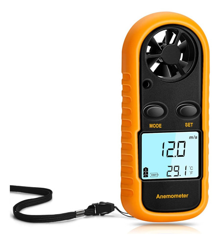 Anemometro Digital Medidor Viento Velocidad Temperatura
