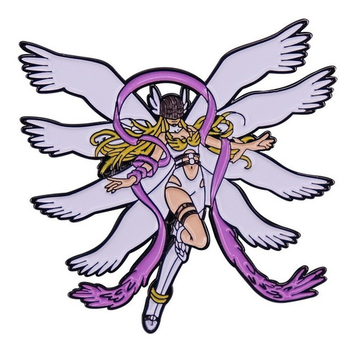 Digimon Angewomon Metal Pin Broche Anime Arcángel Sexy Ecchi