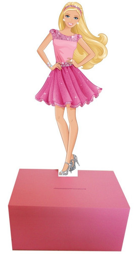 Alcancías De Barbie Niña Centro Mesa O Recuerdos