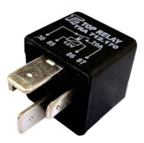 Relé Auxiliar 70a Com Suporte