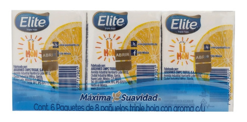 Pañuelos Elite Compactos Con Aroma 6 Paquetes