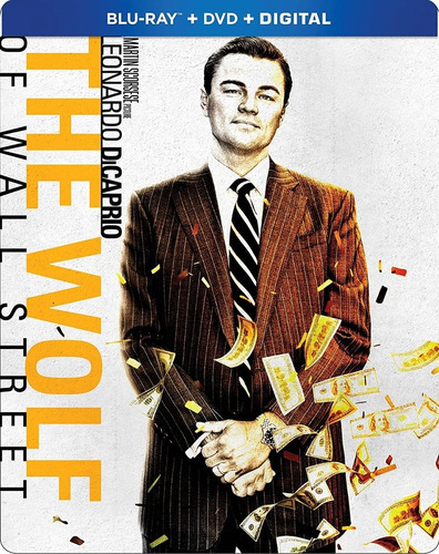 Blu-ray + DVD The Wolf Of Wall Street / El Lobo De Wall Street / Steelbook