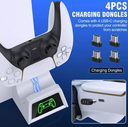 Base Cooler Carregador Controle Ps5 Porta Jogos C Led Dualse em Promoção na  Americanas