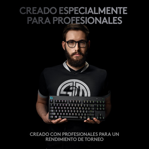 Imagen 2 de 10 de Teclado Tkl Gamer Mecanico Rgb Logitech G Pro Negro