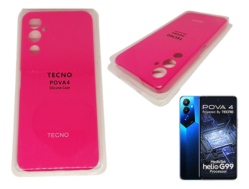 Funda, Estuche Silicone Case Para Tecno Mobile Pova 4