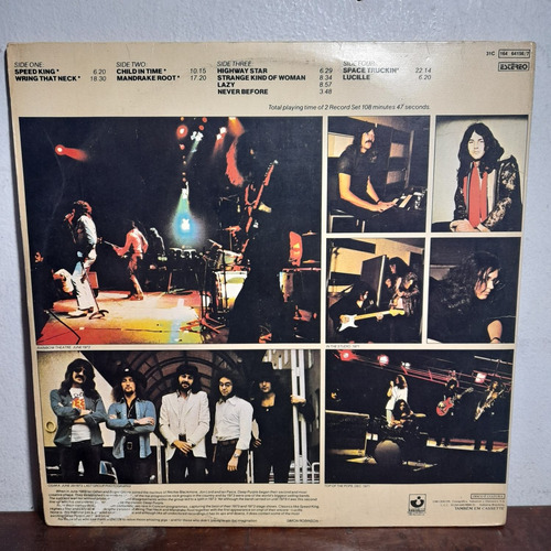Imagem 2 de 9 de Vinil Lp Deep Pourple In Concert Álbum Duplo Capa Dupla
