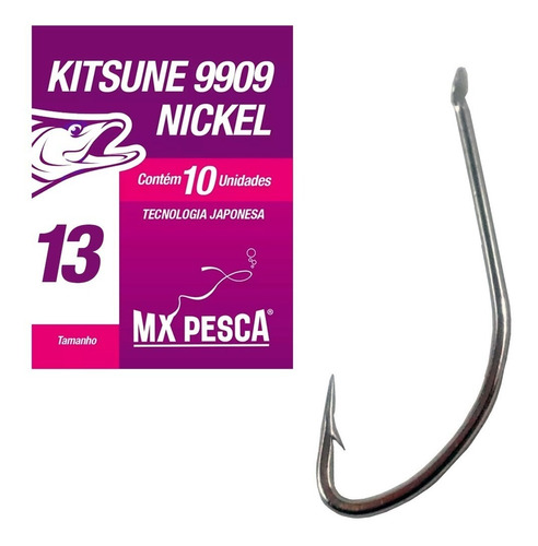 Anzuelo Trabucco Kitsune Nickel  N° 13 X 10 Unidades