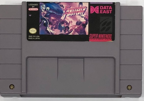 Fighter's History Super Nintendo Snes Rtrmx 