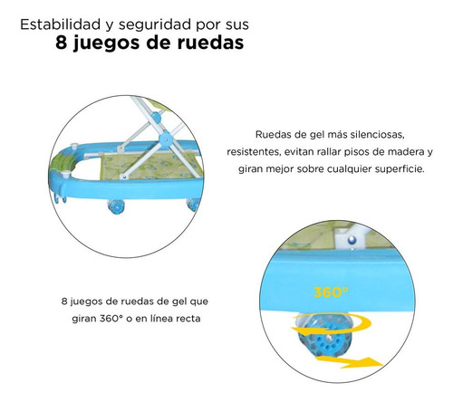 Andaderas Para Bebes Mecedora Con Bastón Lujo Musical