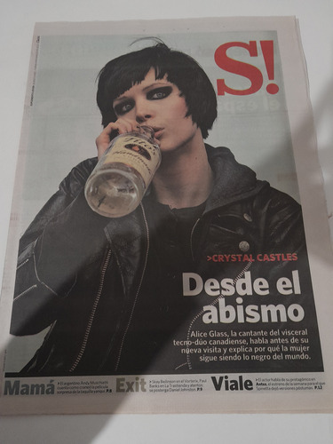 Suplemento Si Clarin Espectáculos Crystal Castles 03 2013