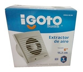 Imagen 2 de 5 de Extractor De Aire De 6 Blanco Empotrable Aire 18w Watts