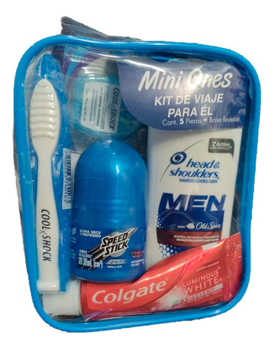 Kit De Higiene Para Hombre Walfort Para Viajes Con 5 Piezas
