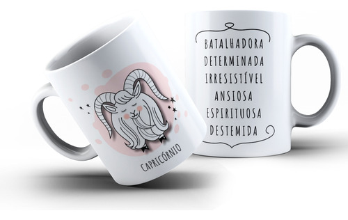 Caneca De Signos Personalidades 325ml Cor Capricórnio