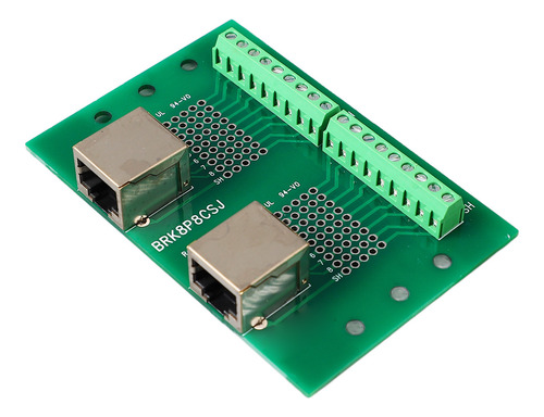 Placa De Terminales De Tornillo Con Conector Ethernet Rj45 B