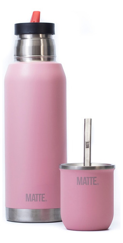 Nuevo Termo Matte Acero Inoxidable 1 Litro