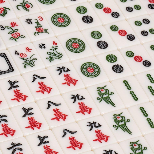 Fixturensplays® Chino Mahjong Set Auténtico Chino Sin Código