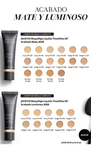 Maquillaje Líquido Timewise 3d Y Esponja Mary Kay | Meses sin intereses Maquillaje Líquido Timewise 3d Y Esponja Mary Kay | Meses sin intereses