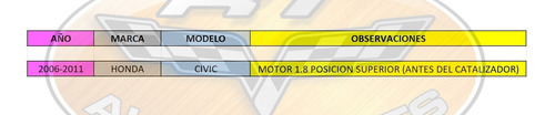 Imagen 3 de 8 de Sensor Oxigeno Honda Civic 1.8 2006-2011 Superior Orig Denso