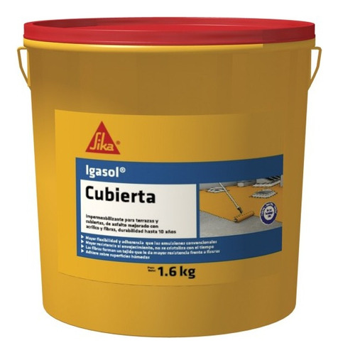 Sika Igasol Cubierta X 1.6 Kg